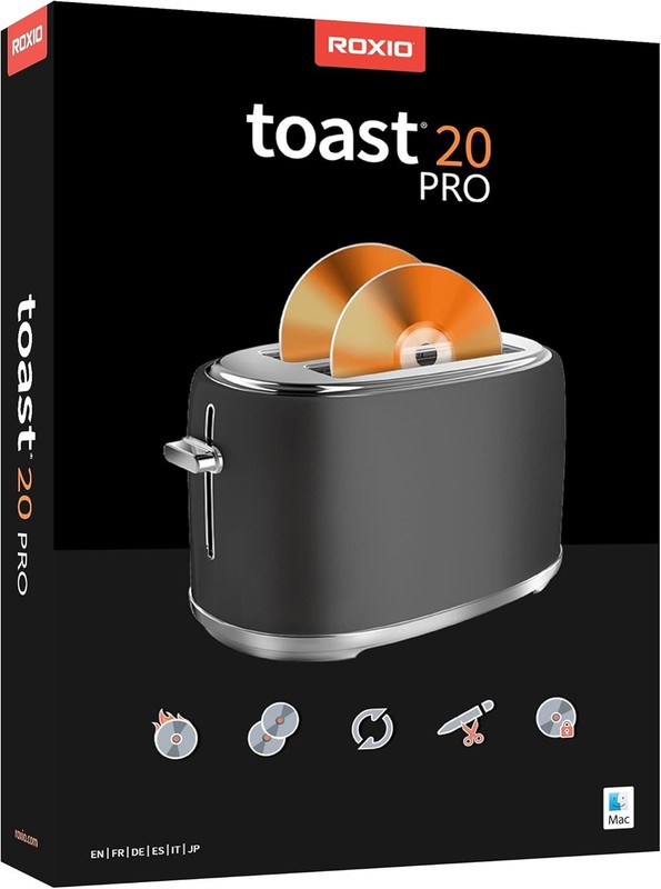 Roxio Toast 20 Pro – New Retail Box, RTO20PROMLDVDAM