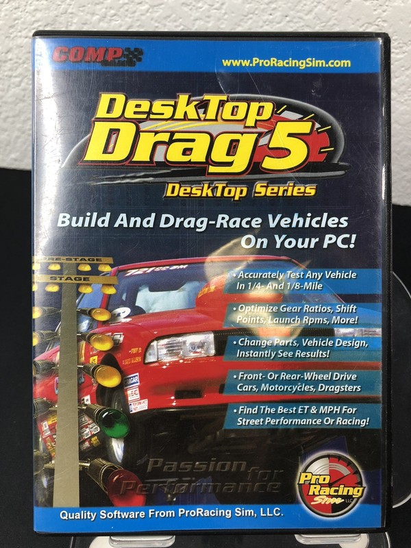 Desktop Drag 5 With KEY Build Dragstrip Vehicles 2009 Pro Racing Sim PC