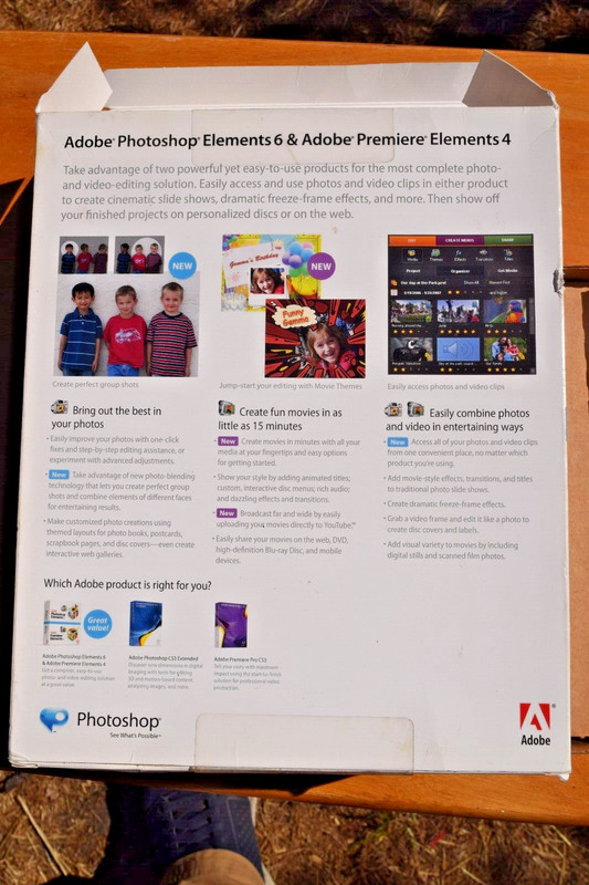 Adobe Photoshop Elements 6 and Premiere Elements 4 - 2 Discs Excellent gallery