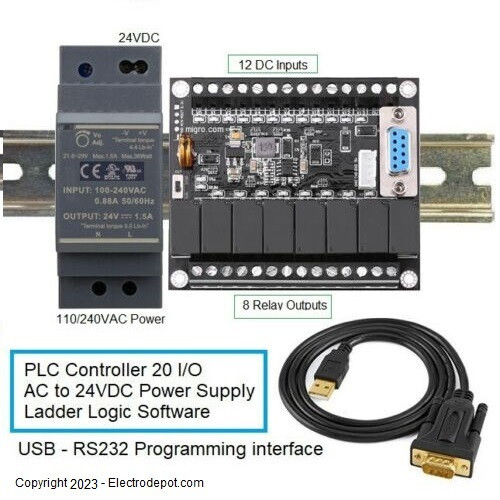 PLC Controller GX Developer Ladder Logic Programming Software Start Kit Training