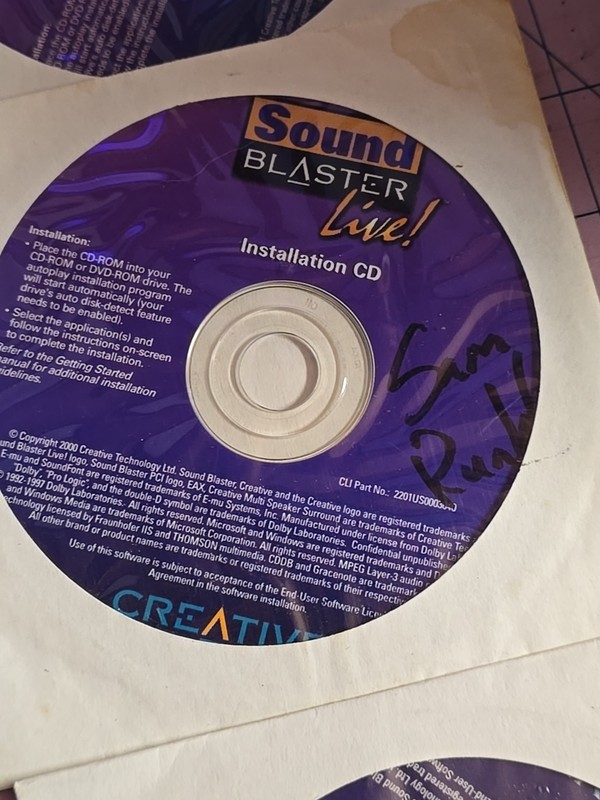 Lot of 6 vintage Creative Sound blaster LIVE CD-ROMS Install CDs for Windows gallery