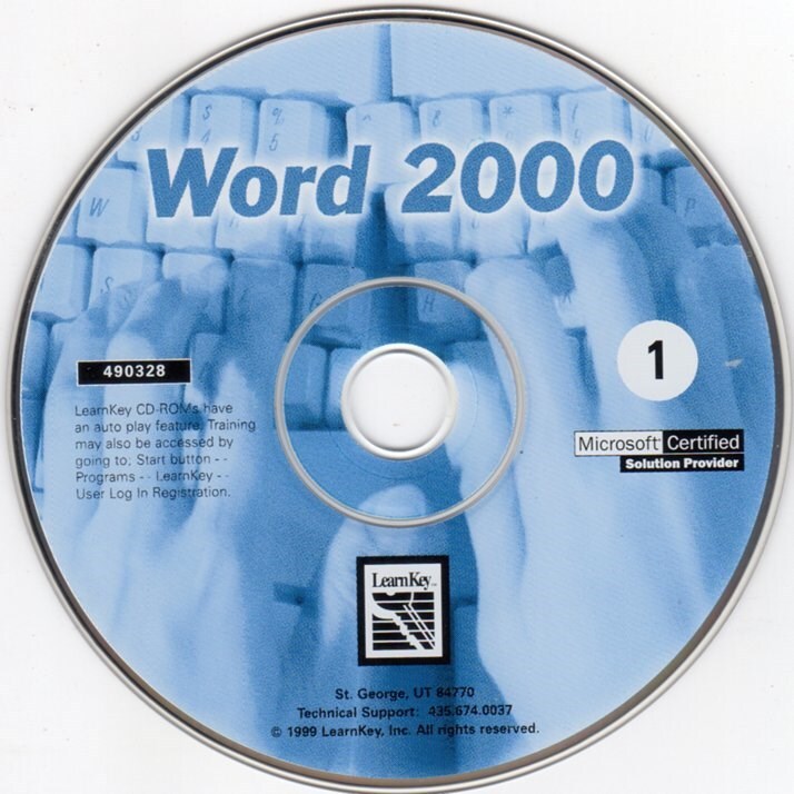 Learnkey MicroSoft Word 2000 Training (PC-CD, 1999) Windows – NEW CD in SLEEVE