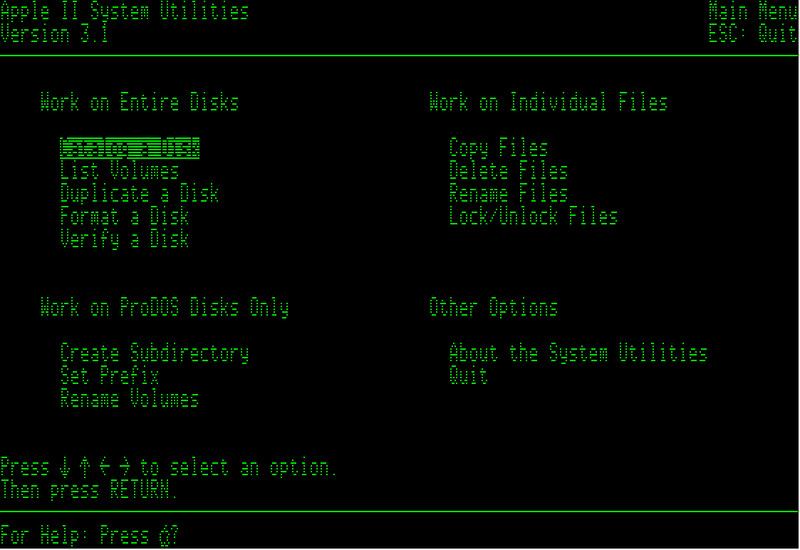 Apple II Professional Disk Operating System: ProDOS 8 v2.0.3 5.25” 2-in-1 Disk gallery