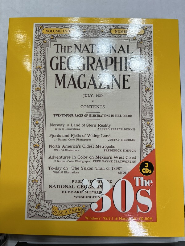 The Complete National Geographic - 100 Years Magazine on CD-ROM in 10 box SET gallery