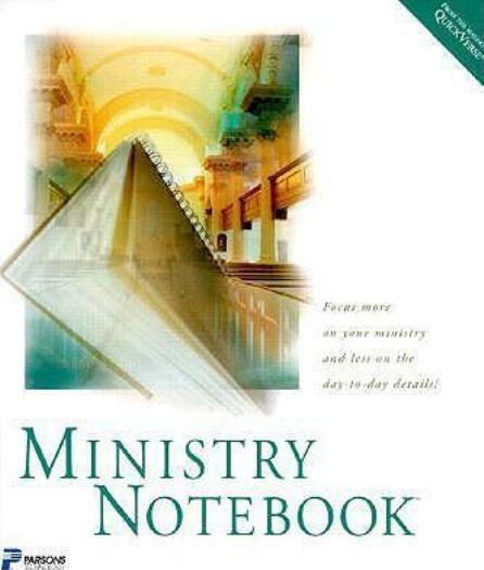 Ministry Notebook PC CD manage organizational tools for church pastors! Parsons