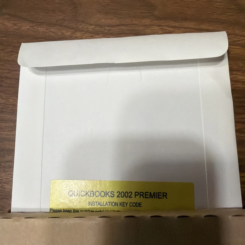 2 Intuit QuickBooks Premier 2002 Software Discs 1 with Key Code Financial gallery