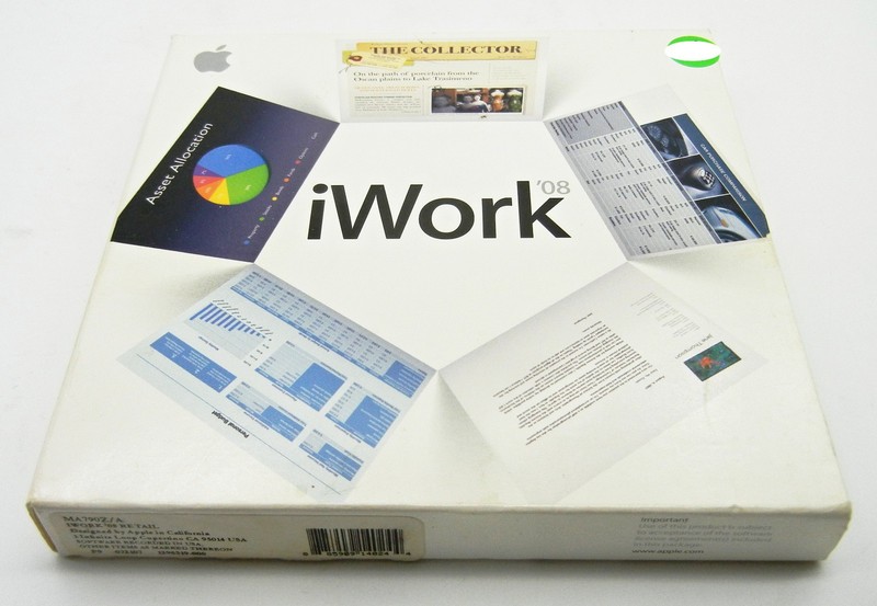 iWork ’08 Includes Keynote’08,Pages’08, Numbers’08 MA79Z0 / Complete