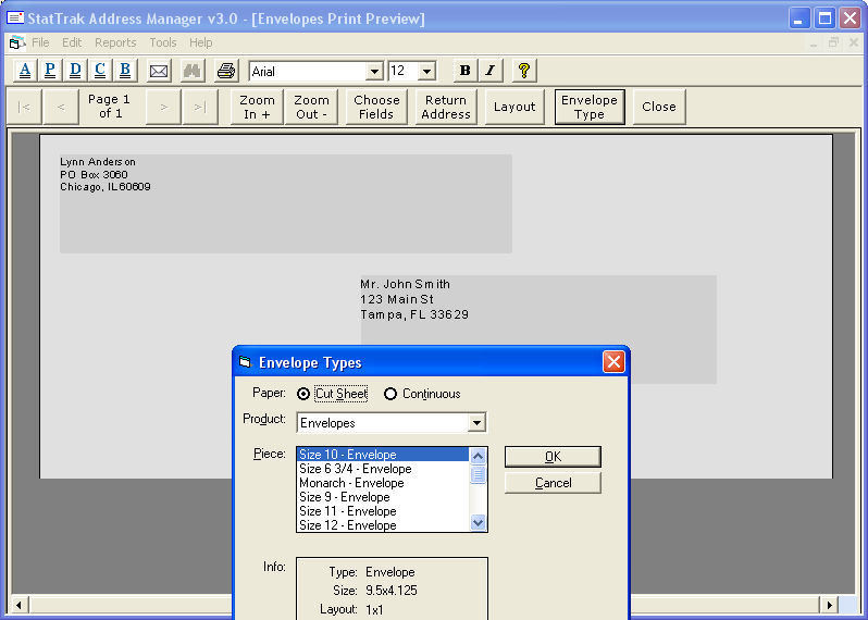 StatTrak Address Manager, address book software gallery