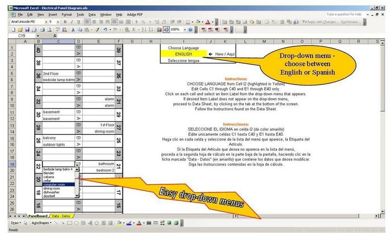 Electrical Circuit Board SCHEMATIC SCHEDULE LEGEND LABELS Panelboard – Fuse Box gallery