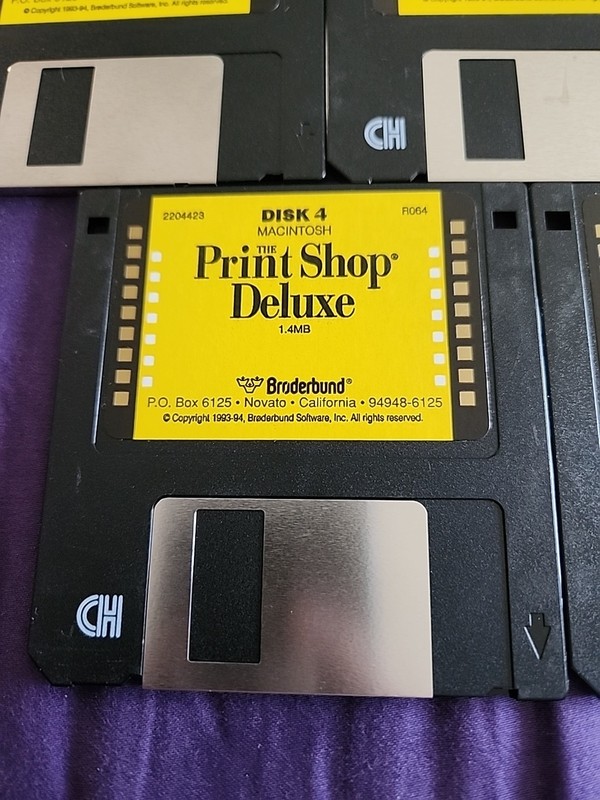 Rare | PrintShop Deluxe for Apple Macintosh - 3.5 Media | 1993-1994 HTF Software gallery