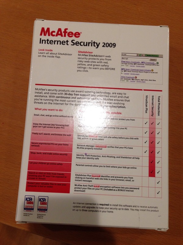 McAfee Internet Security 2009 Protects Up To 3 PCs new gallery