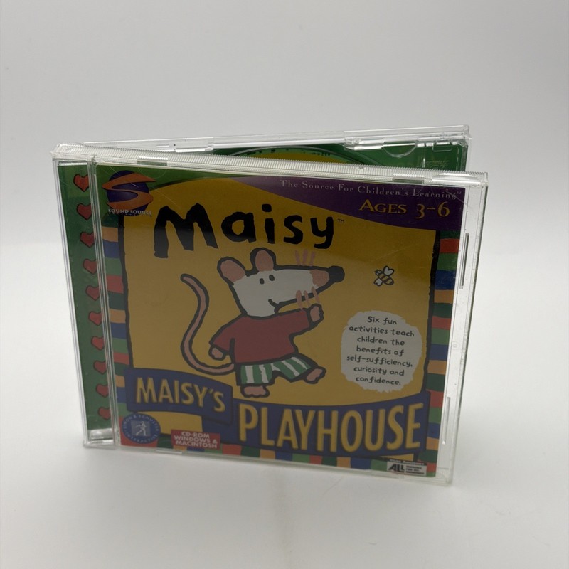Simon & Schuster Maisy’s Playhouse for PC, Mac – CD rom vintage computer game
