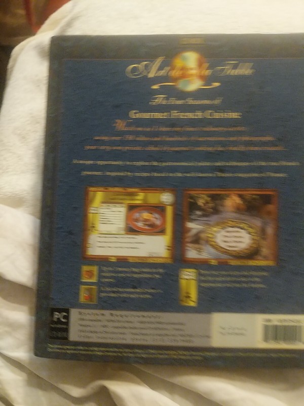 ART de la TABLE: THE FOUR SEASONS OF FRENCH CUISINE CD/ROM PC Windows 3.1