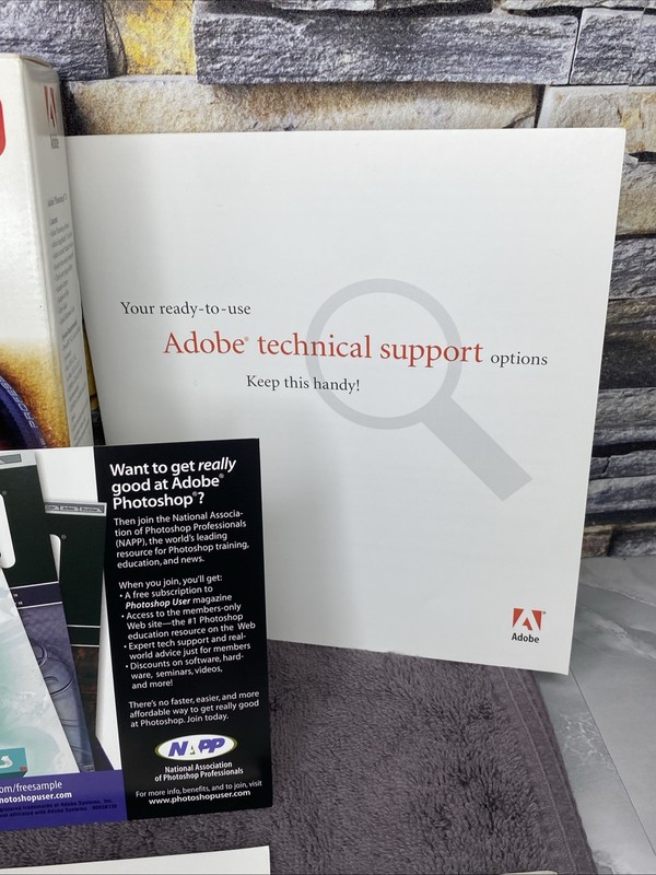 Adobe Photoshop 7.0 Full Version for Macintosh Original Big Box, Disc, Book gallery