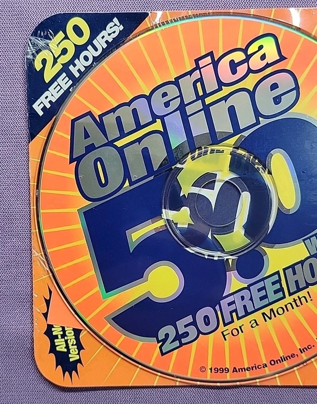 Vintage 1999 - AOL America Online 5.0 - Sealed - Software Install CD gallery