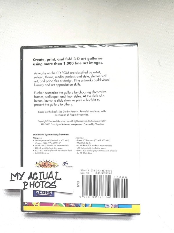 NEW SEALED Pearson Virtual Art Museum CD-ROM Windows mac Computer gallery