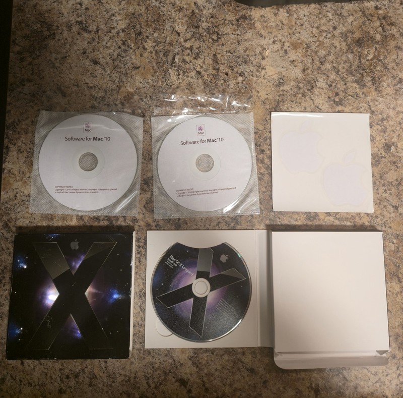 Mac OS X Leapard complete installation disc and software package *Tested