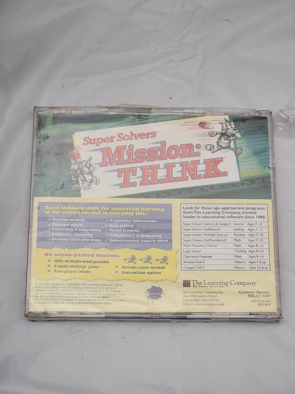 Super Solvers Mission: T.H.I.N.K. PC CD-ROM Educational Game Ages 7-12 NEW gallery