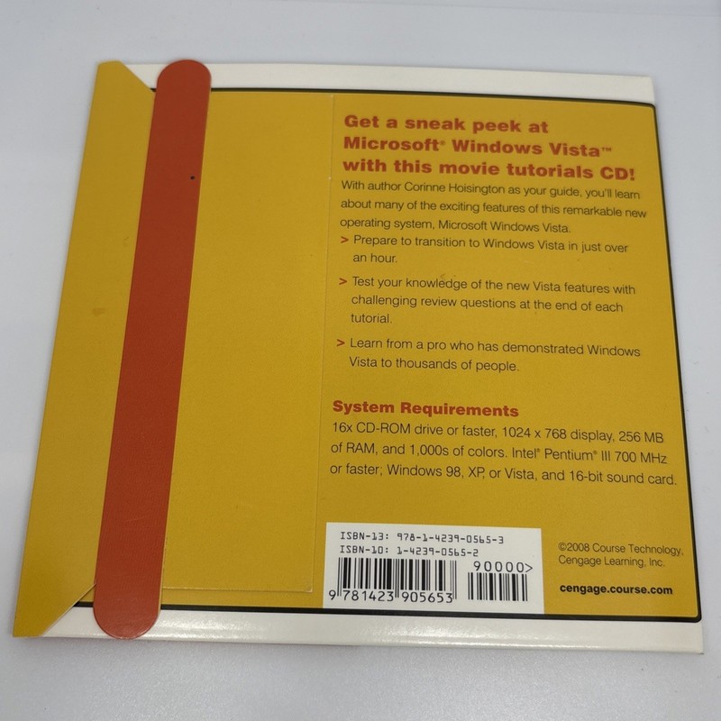 Movie Tutorial CD Microsoft Windows Vista - A Guided Tour Brand New 2008 Sealed gallery