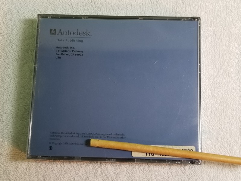 Autodesk Mechanical Library (1996) PartSpec AutoCAD Pick and Place Parts Data CD gallery