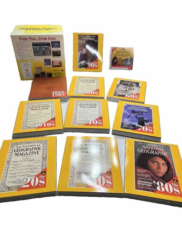 The Complete National Geographic - 100 Years Magazine on CD-ROM in 10 box SET gallery