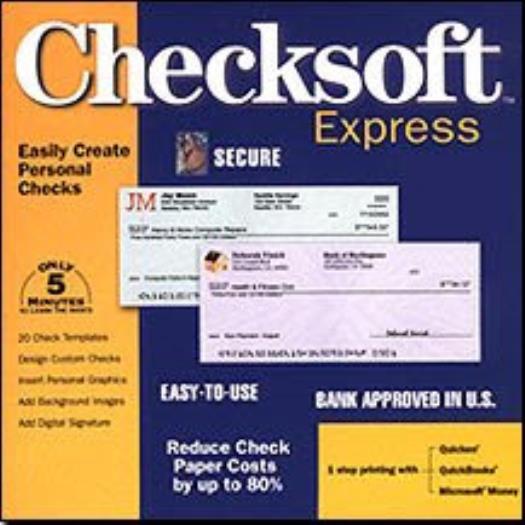 Checksoft 2002 Express PC CD create design print personal business checks! BOX