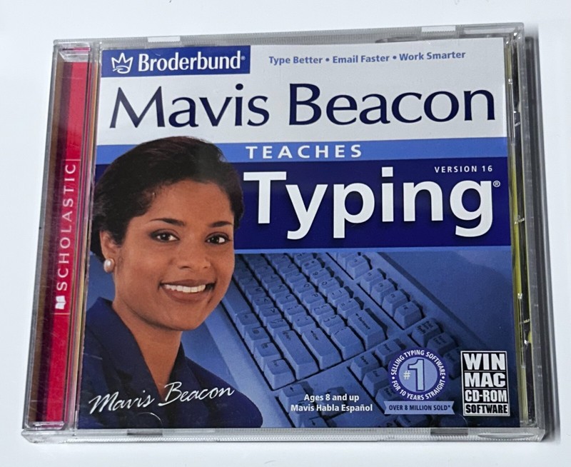Mavis Bacon Teaches Typing Version 16 CD-ROM VG