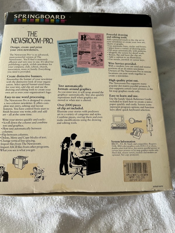 The Newsroom Pro Software for IBM PC DOS 2.0 or Higher, XT, AT, Tandy gallery