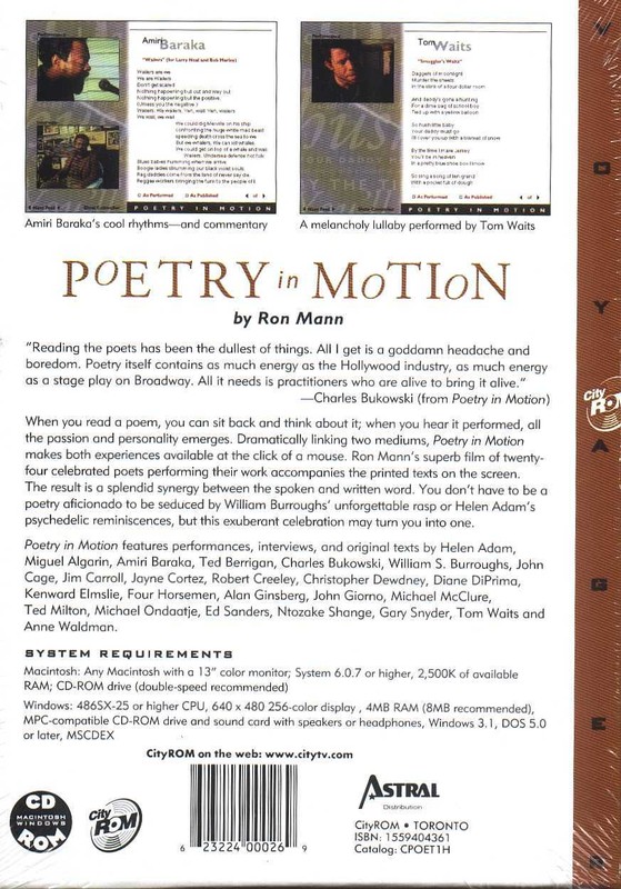 Poetry In Motion 1 & 2 - Sealed Collectible CD-ROMs Rare OOP Voyager - PC or MAC gallery