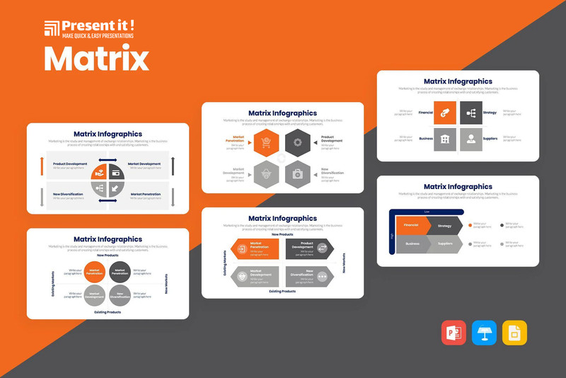 Matrix Infographics Templates