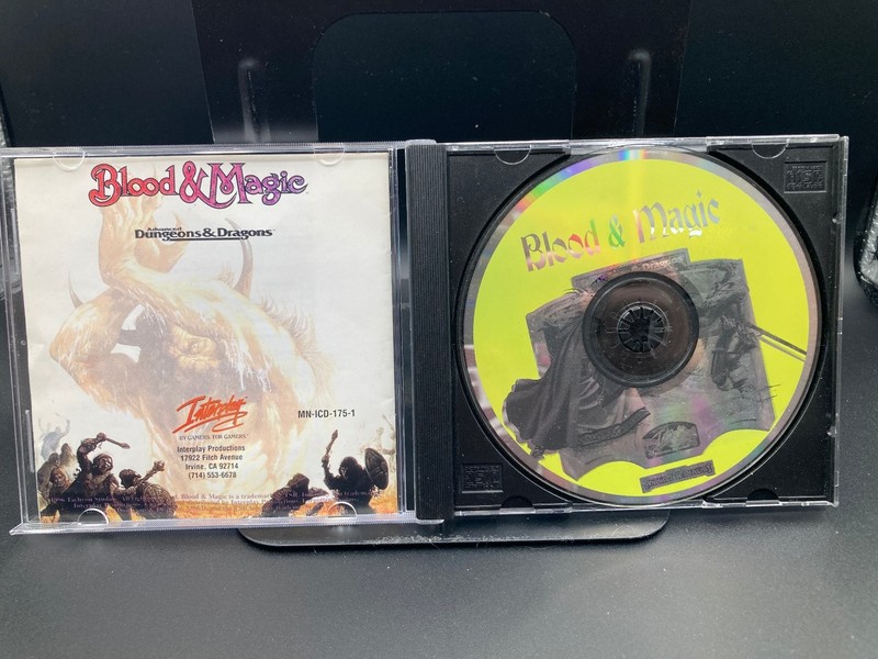 Interplay Blood & Magic PC Game CD ROM DOS Version Manual Provided gallery
