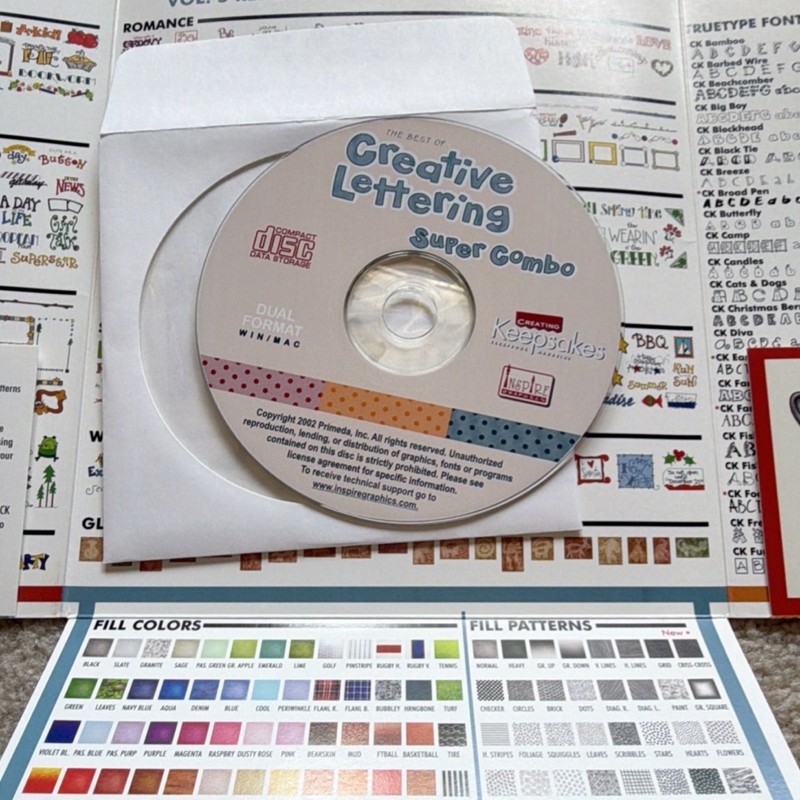 Creating Keepsakes Creative Lettering Super Combo Clip Art CD-ROM Win/Mac gallery