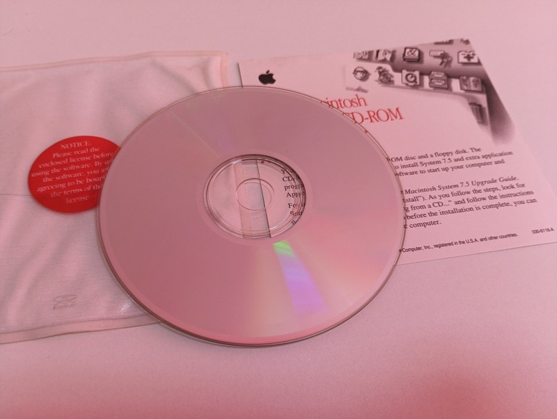 Apple Mac OS System 7.5 CD ROM Macintosh English 1994 Art no 691 0246 A gallery