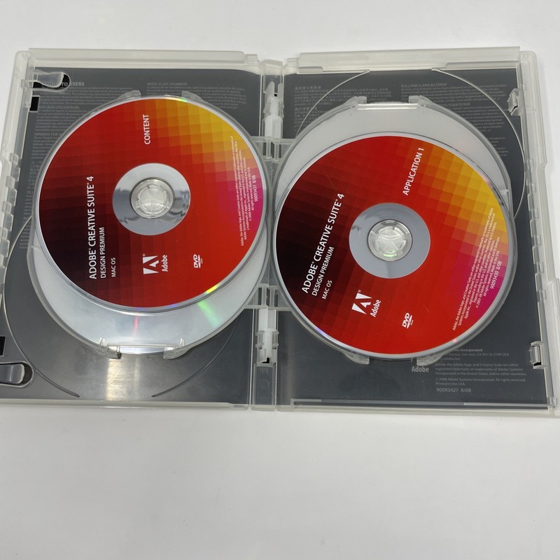Adobe Creative Suite 4 CS4 Design Premium MacOS Used NO Serial # Activation Code gallery