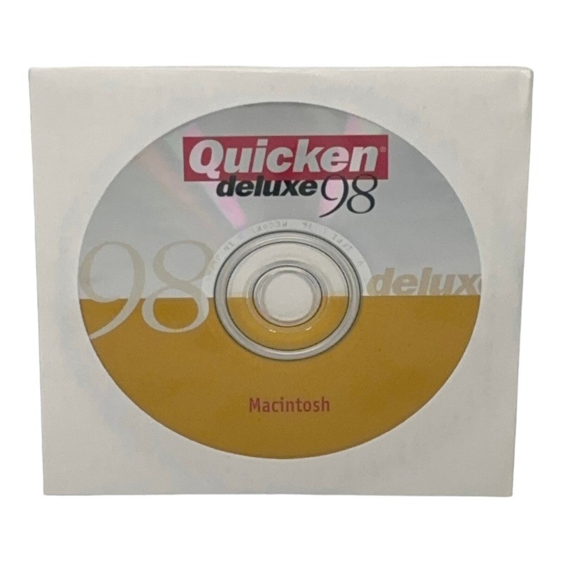 Quicken Deluxe 98 Intuit Macintosh Disk Only Business & Productivity Pre-owned
