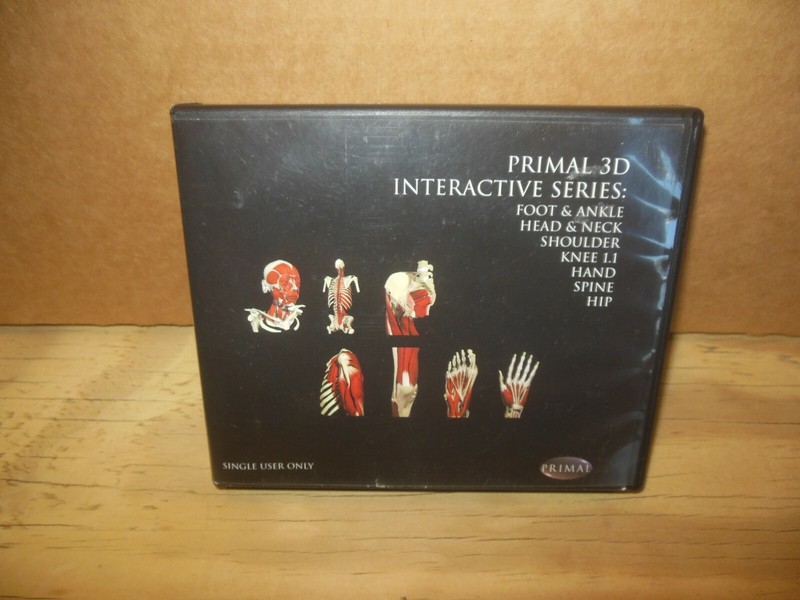 Primal 3D Interactive Series Human Anatomy (7 CD Roms PC Windows Mac) Foot-Head