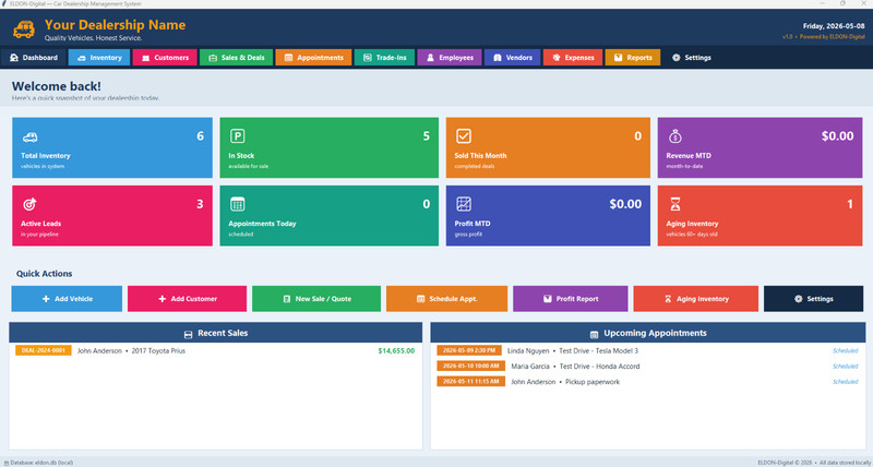 Car Dealership Management Software USB Drive Windows Mac Inventory CRM Invoice gallery
