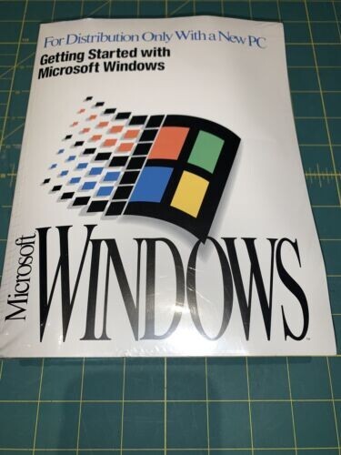 SEALED Microsoft Windows 3.1 PC User’s Guide COA RARE with disks 3.5 NEW media