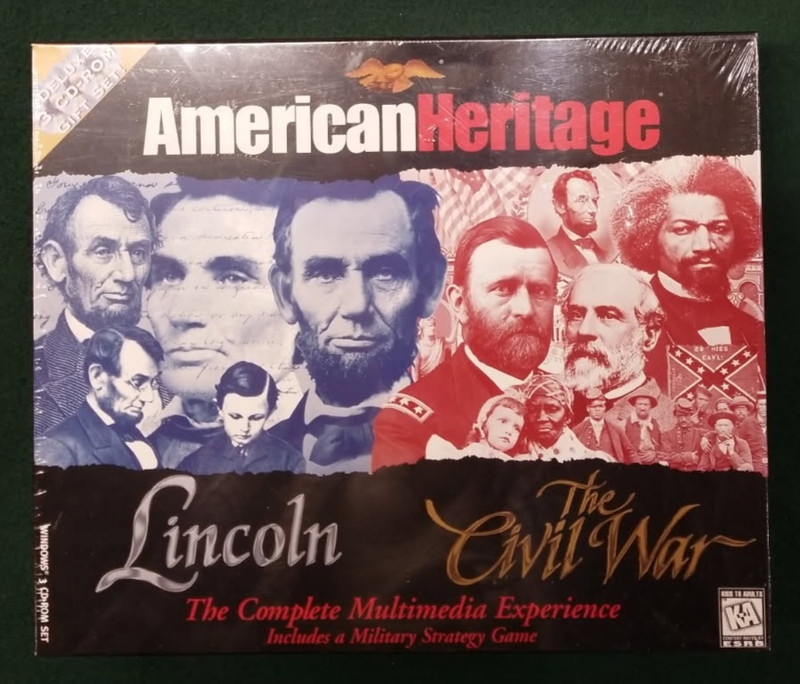 Vintage American Heritage Deluxe 3 CD-Rom Set Lincoln And The Civil War