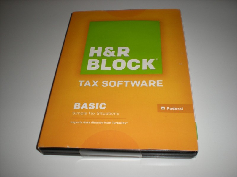 H&R Block 2014 Basic Federal only. Imports Turbotax. Sealed retail box.