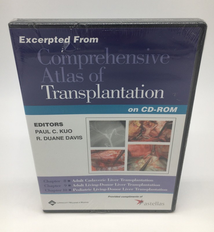 Comprehensive Atlas Of Transplantation CD-ROM Chapters 8-10 New Ripped Seal