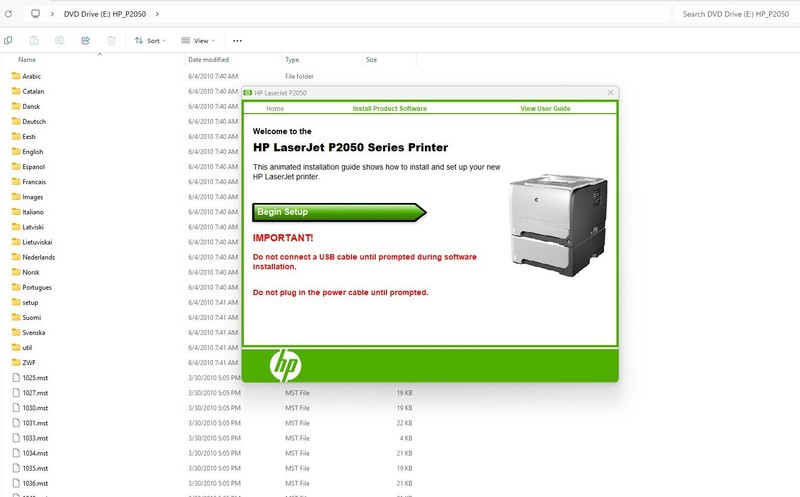 HP LaserJet P2050 Driver CD V6.1 CE457-60116 2009 Original OEM Software Disc gallery