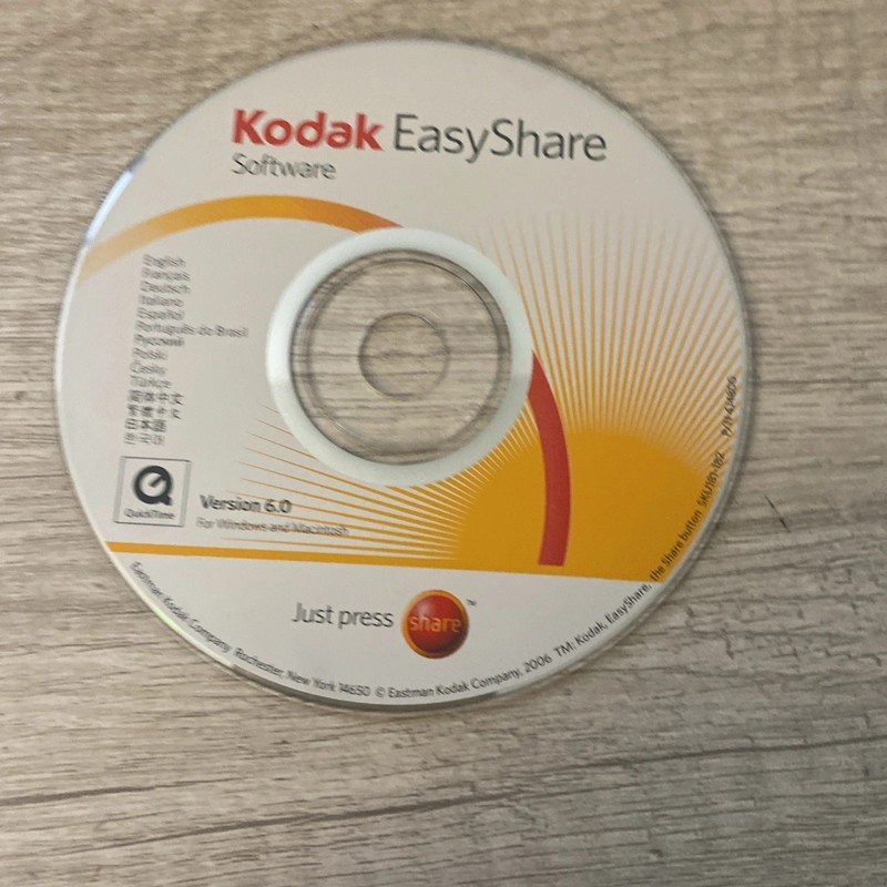 Kodak Easyshare Software Version 6.0 CD