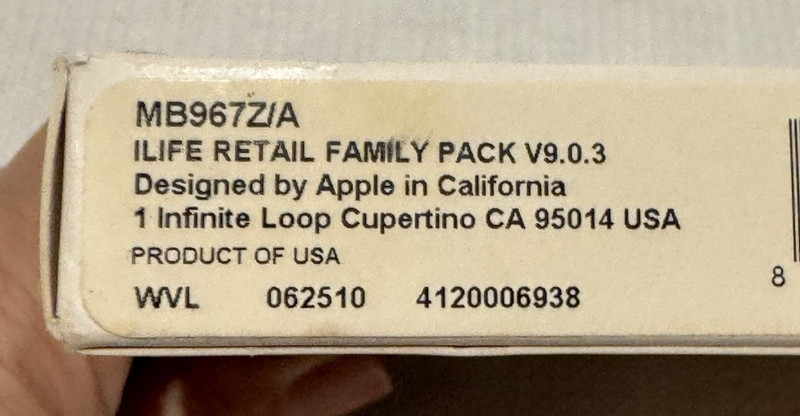 Apple iLife 2009 Retail Family Pack V9.0.3 MB9672/A Install DVD - UNTESTED gallery