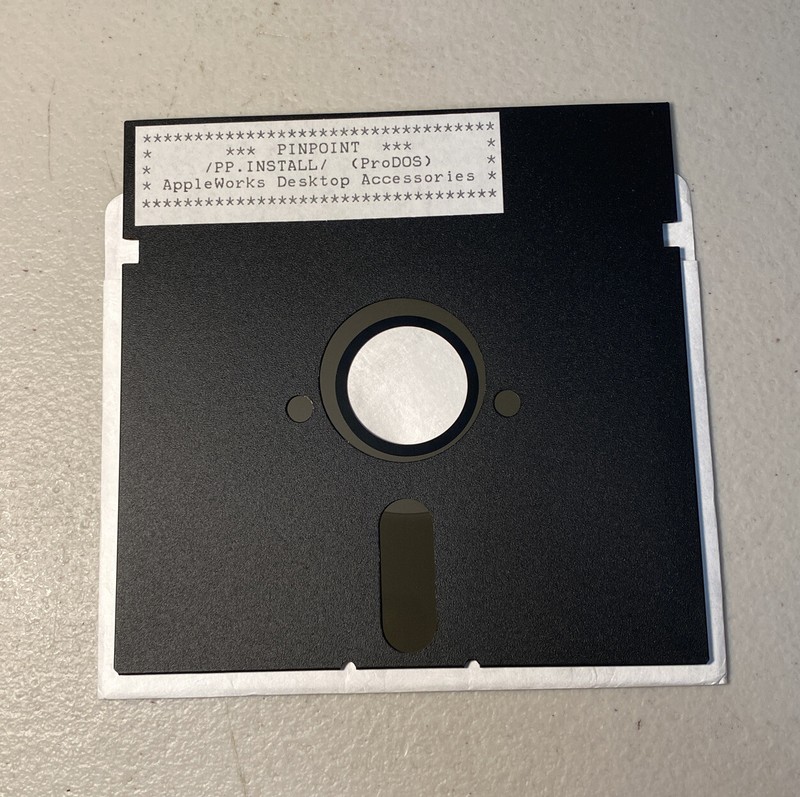 Apple II ProDOS PINPOINT Software Inst & Accessories 5.25” Floppy Disk Vintage gallery