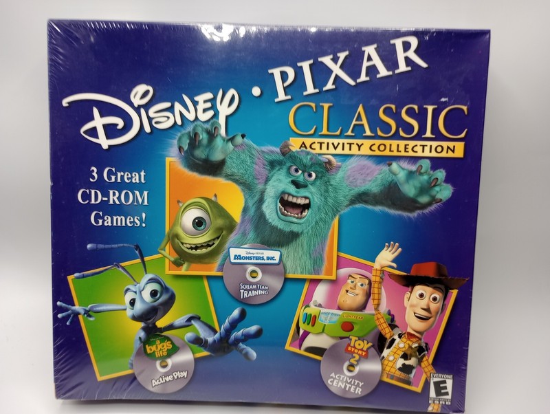 NEW SEALED Vtg 2001 Disney Pixar Classic Activity Collection: 3 CD-ROM Games