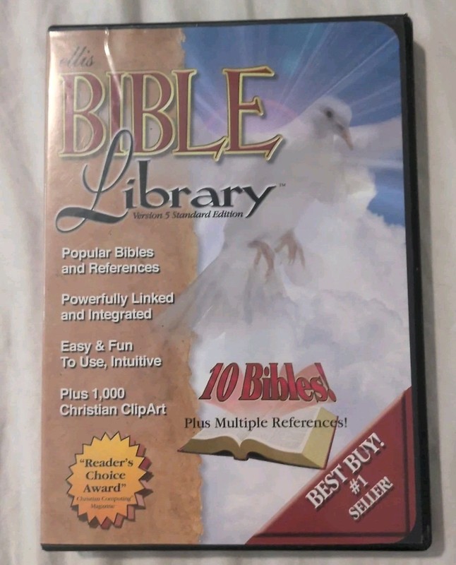 Ellis Bible Library-10 Bibles + Multiple References CD-ROM B8