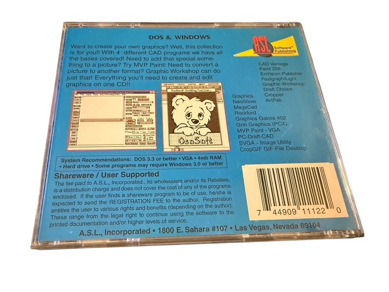 ASL Software Publishing CAD/Graphics & Clipart Pak 1 Software CD gallery
