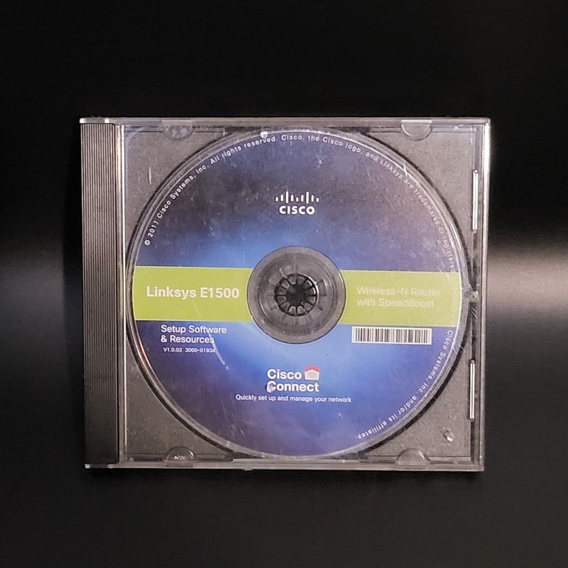 OEM Cisco Linksys E1500 CD Setup Software & Resources