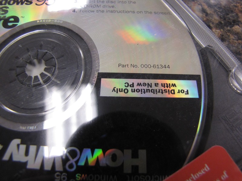 Lot of (2) Vintage Microsoft Windows 95 Starts Here CD-ROM - New Sealed - MG1 gallery